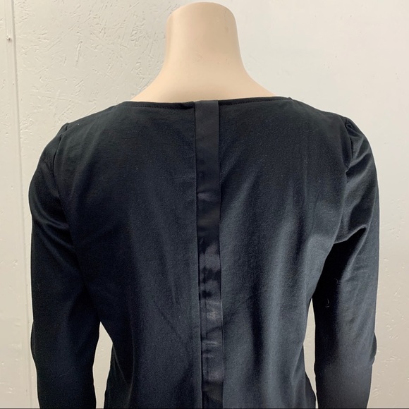 Alfred Sung Black Top with Lace Underlay Size S - Picture 6 of 11